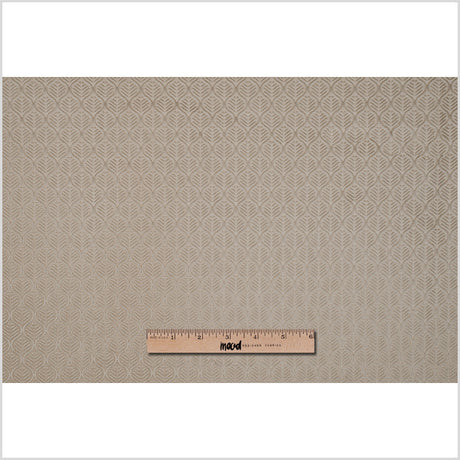 Champagne Geometric Cut Velvet