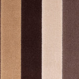 Tan and Brown Striped Velvet