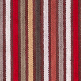Multicolor Red Striped Velvet