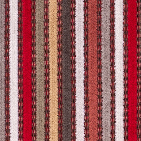 Multicolor Red Striped Velvet