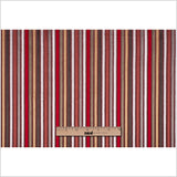 Multicolor Red Striped Velvet
