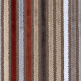 Beige and Rust Striped Velvet