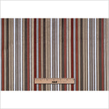 Beige and Rust Striped Velvet