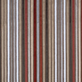 Beige and Rust Striped Velvet