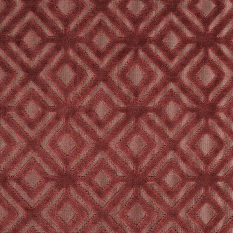 Rust Geometric Cut Velvet