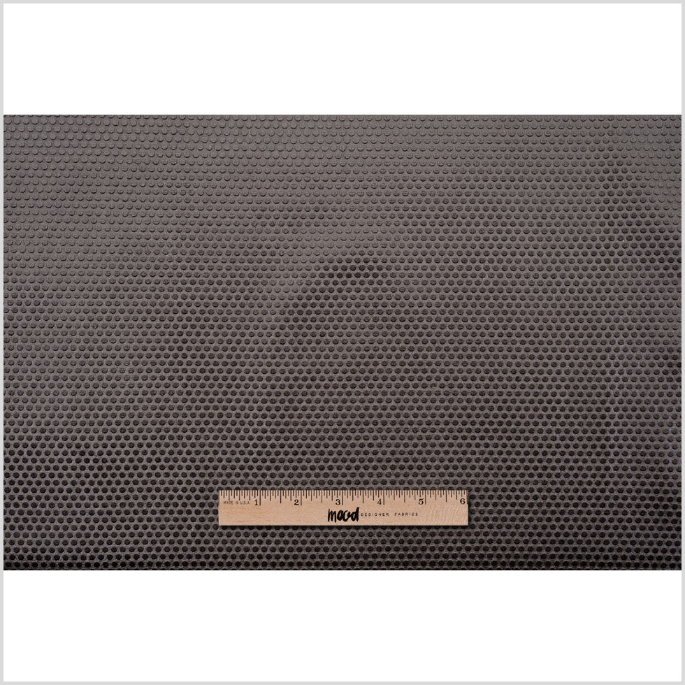 Stone Gray Dotted Cut Velvet
