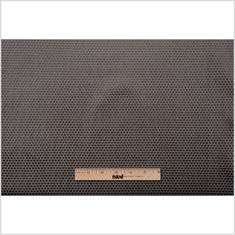 Stone Gray Dotted Cut Velvet