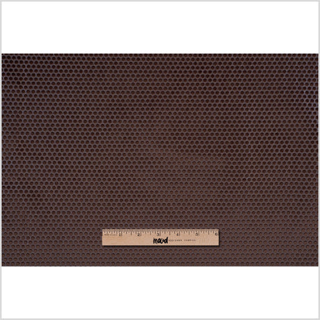 Brown Dotted Cut Velvet