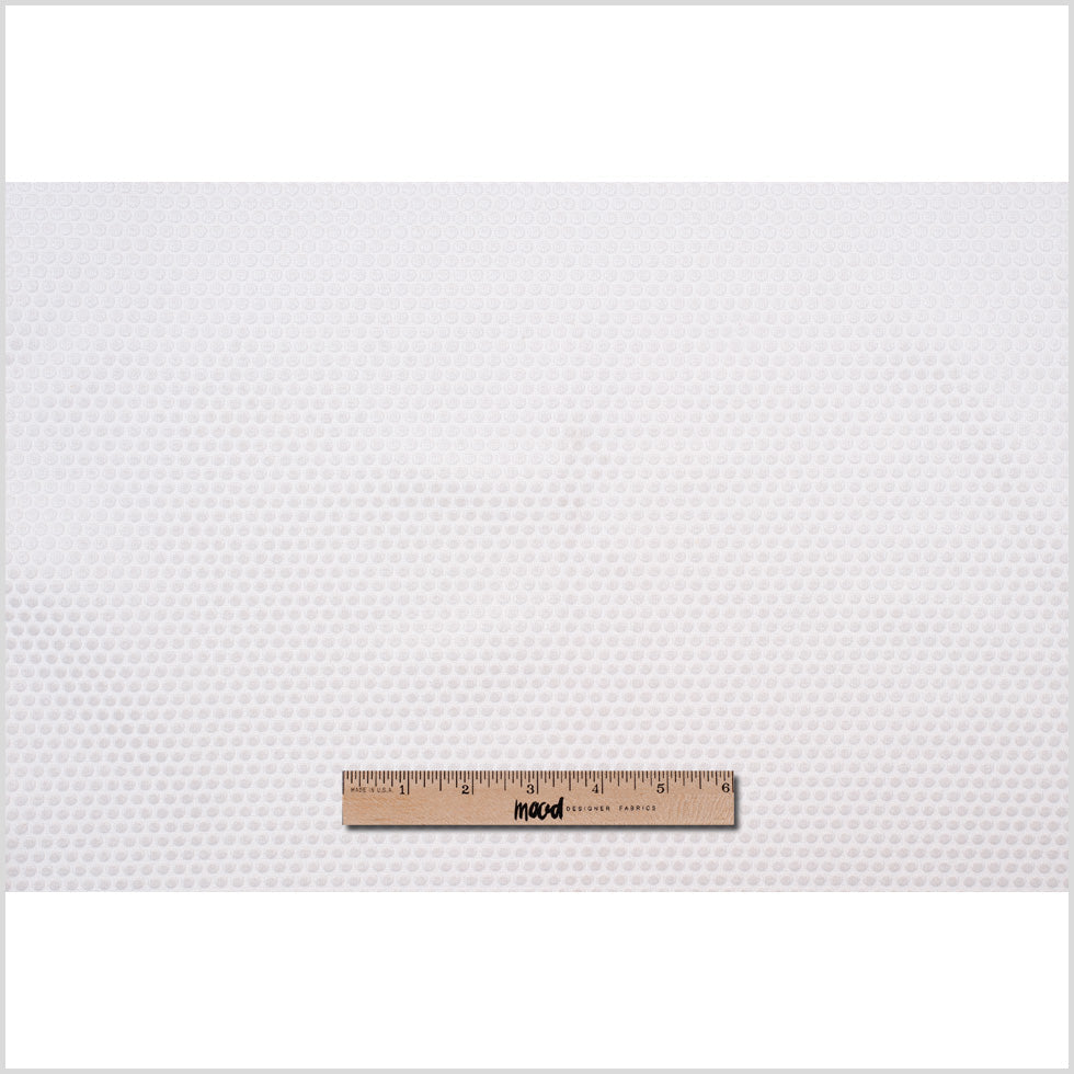 Ivory Dotted Cut Velvet