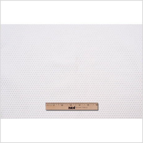 Ivory Dotted Cut Velvet