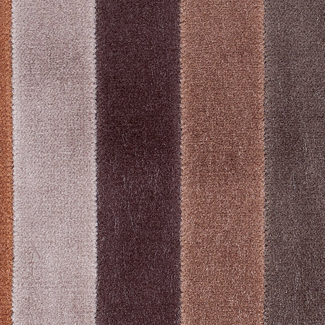 Dark Earth Tones Striped Velvet