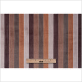 Dark Earth Tones Striped Velvet