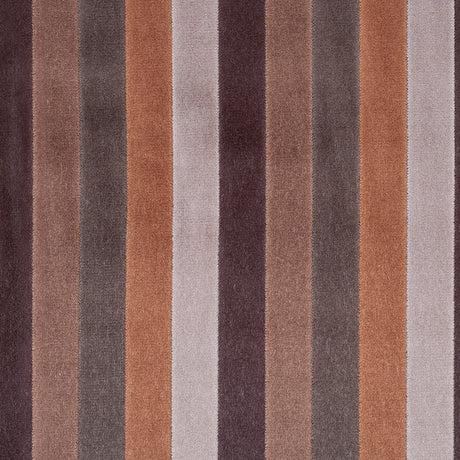 Dark Earth Tones Striped Velvet
