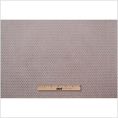 Beige Dotted Cut Velvet