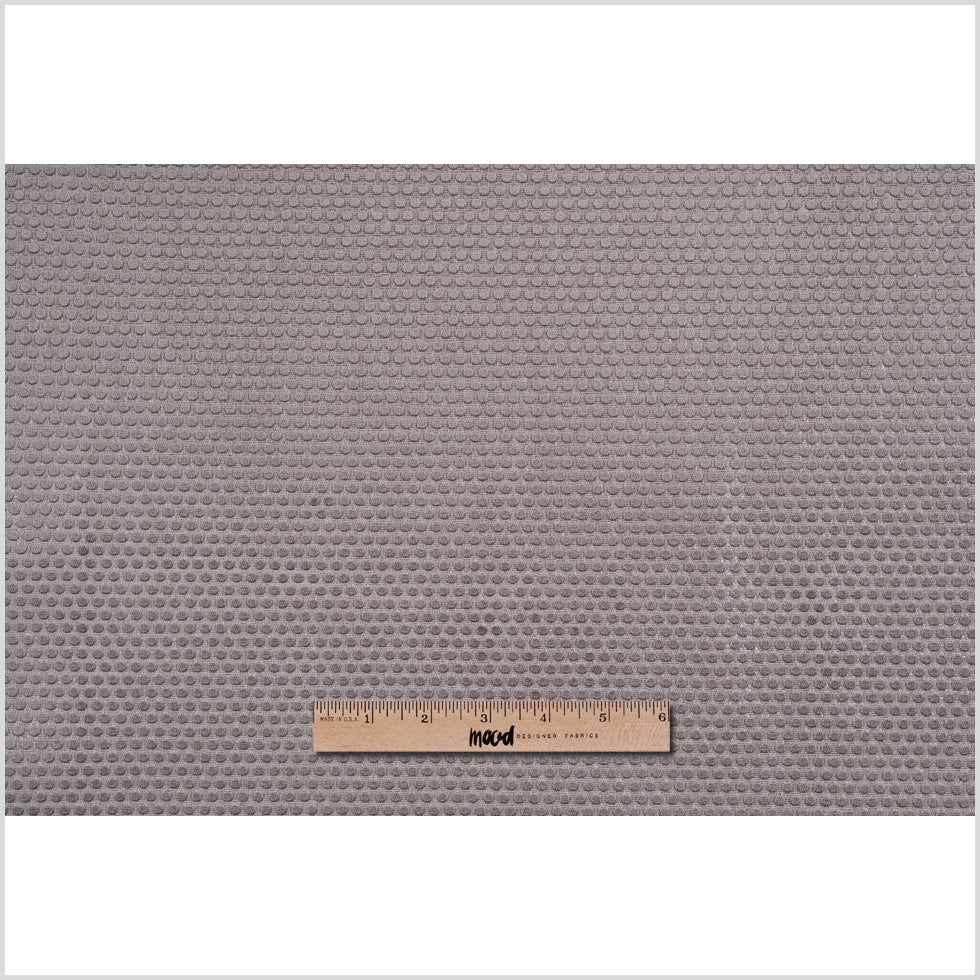 Taupe Dotted Cut Velvet