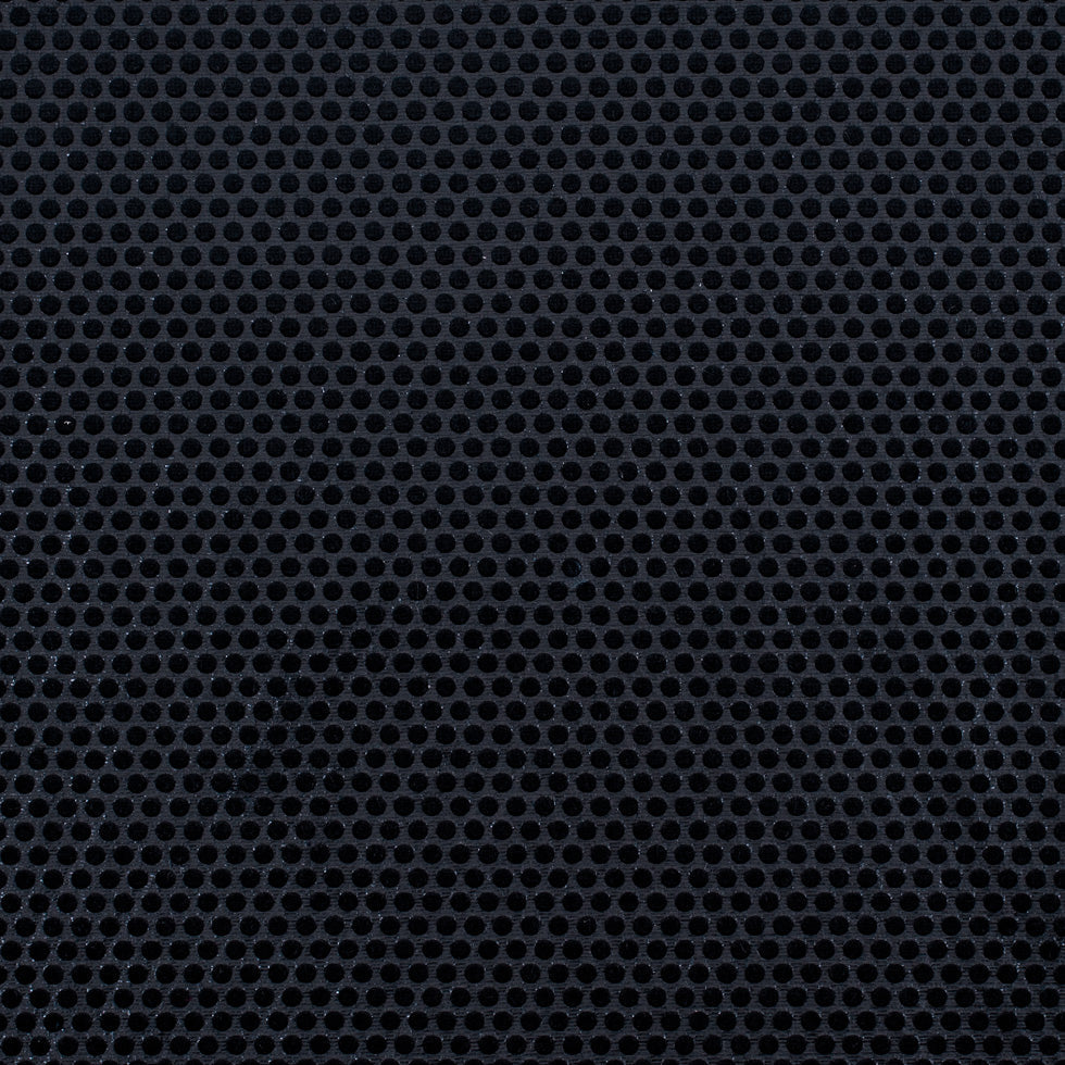 Black Dotted Cut Velvet