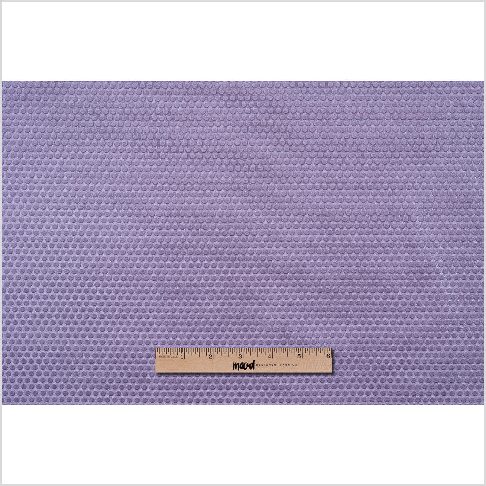Iced Lilac Dotted Cut Velvet