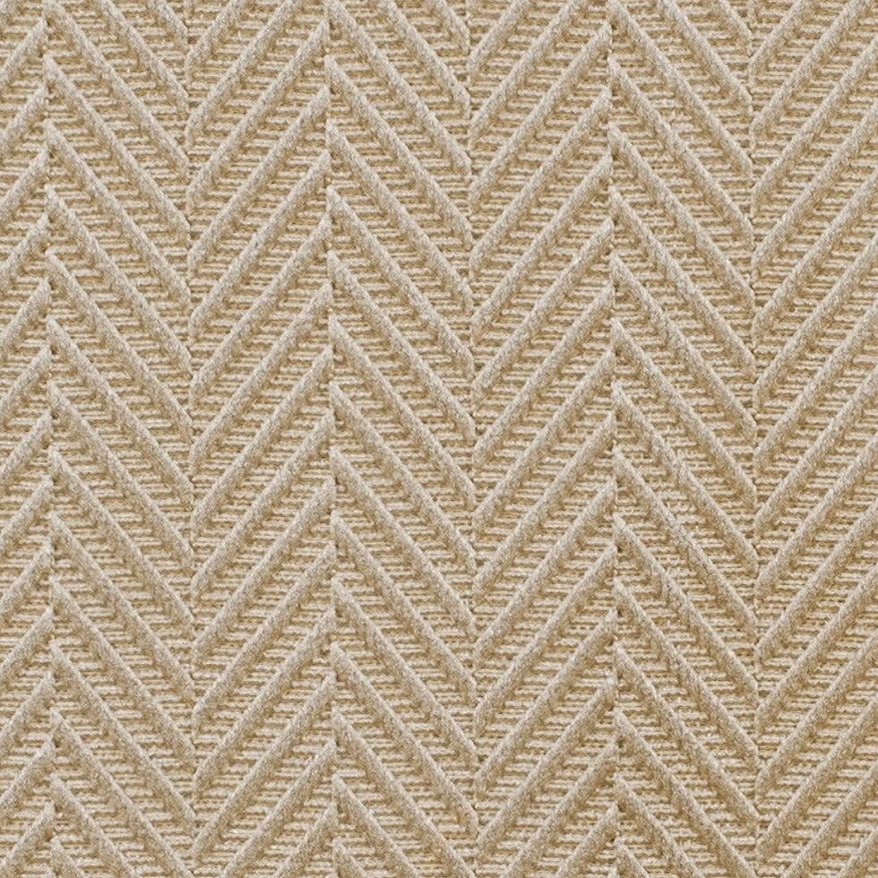 Pale Gold Herringbone Cut Velvet