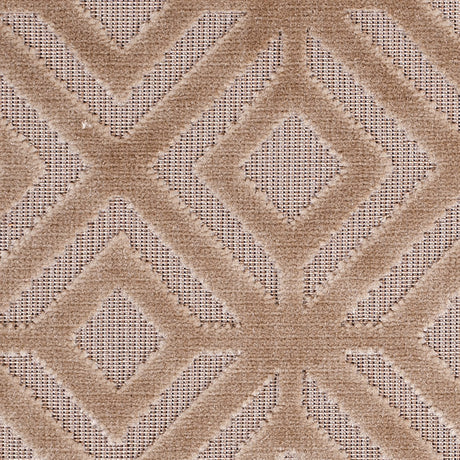 Camel Geometric Cut Velvet