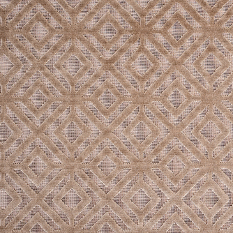 Camel Geometric Cut Velvet