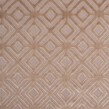 Camel Geometric Cut Velvet