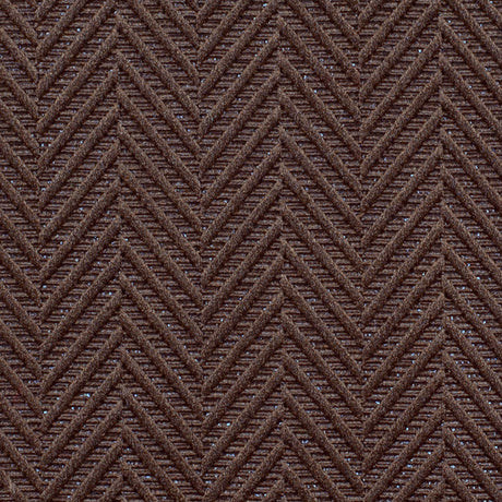 Brown Herringbone Cut Velvet