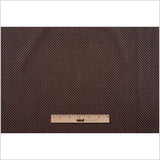 Brown Herringbone Cut Velvet