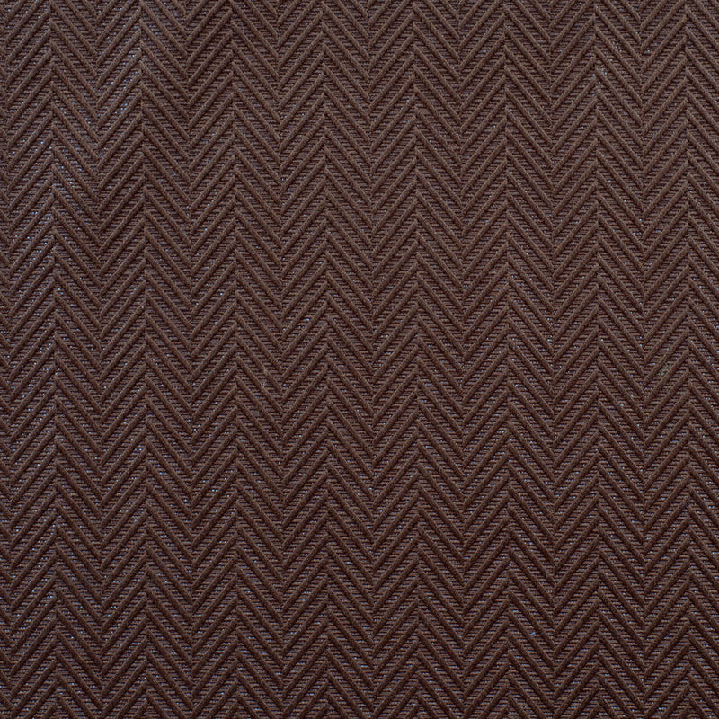 Brown Herringbone Cut Velvet