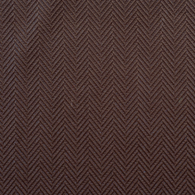 Brown Herringbone Cut Velvet