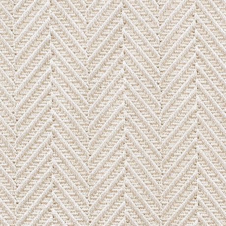 Beige Herringbone Cut Velvet