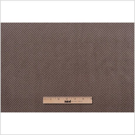 Espresso Herringbone Cut Velvet