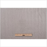 Pale Taupe Herringbone Cut Velvet