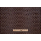 Brown Geometric Cut Velvet