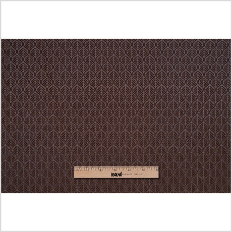 Brown Geometric Cut Velvet