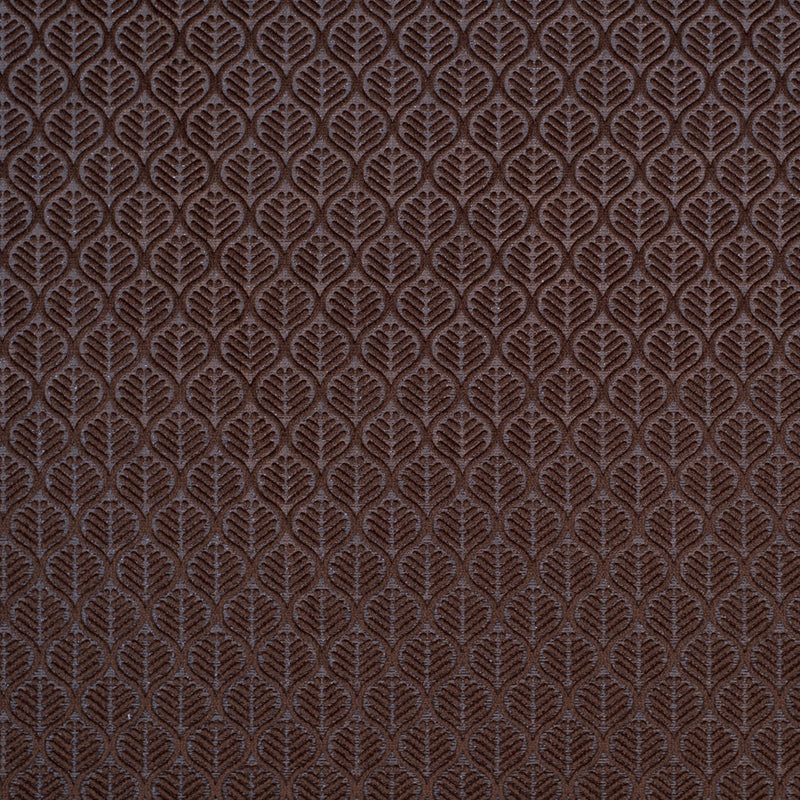 Brown Geometric Cut Velvet