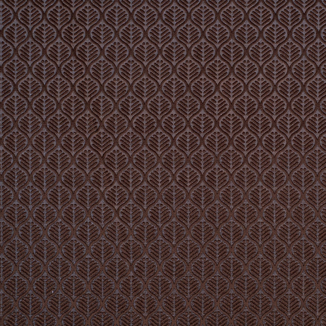 Brown Geometric Cut Velvet