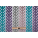 Multicolor Geometric Cut Velvet