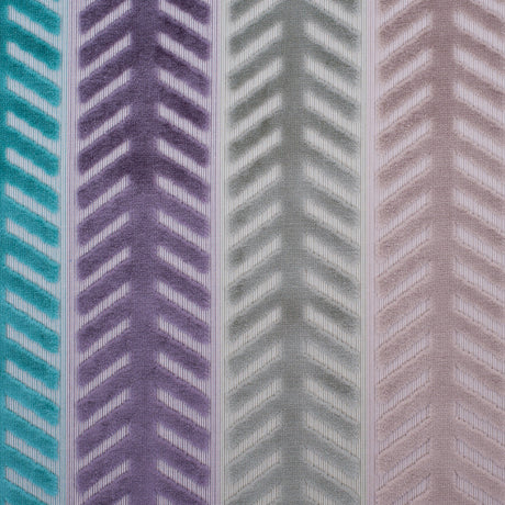 Multicolor Geometric Cut Velvet