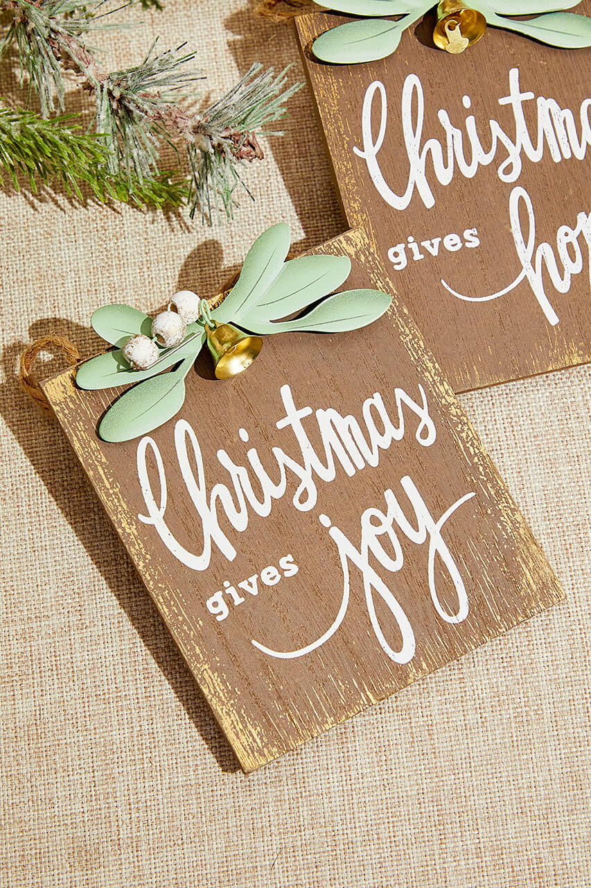 4.5" Christmas Gives Hope/Love/Joy Ornament