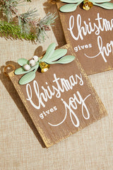 4.5" Christmas Gives Hope/Love/Joy Ornament