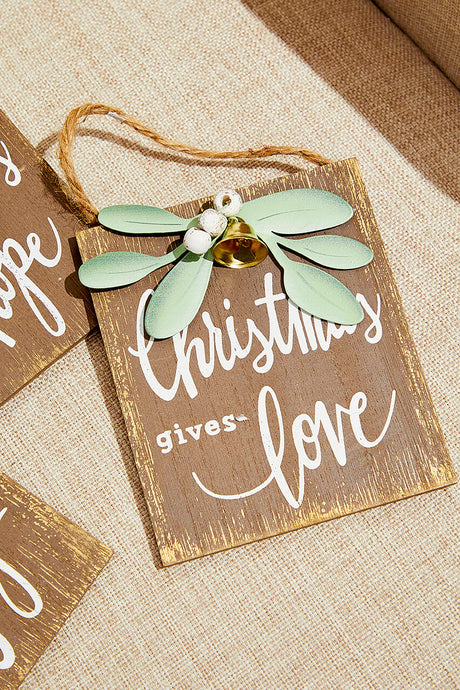 4.5" Christmas Gives Hope/Love/Joy Ornament