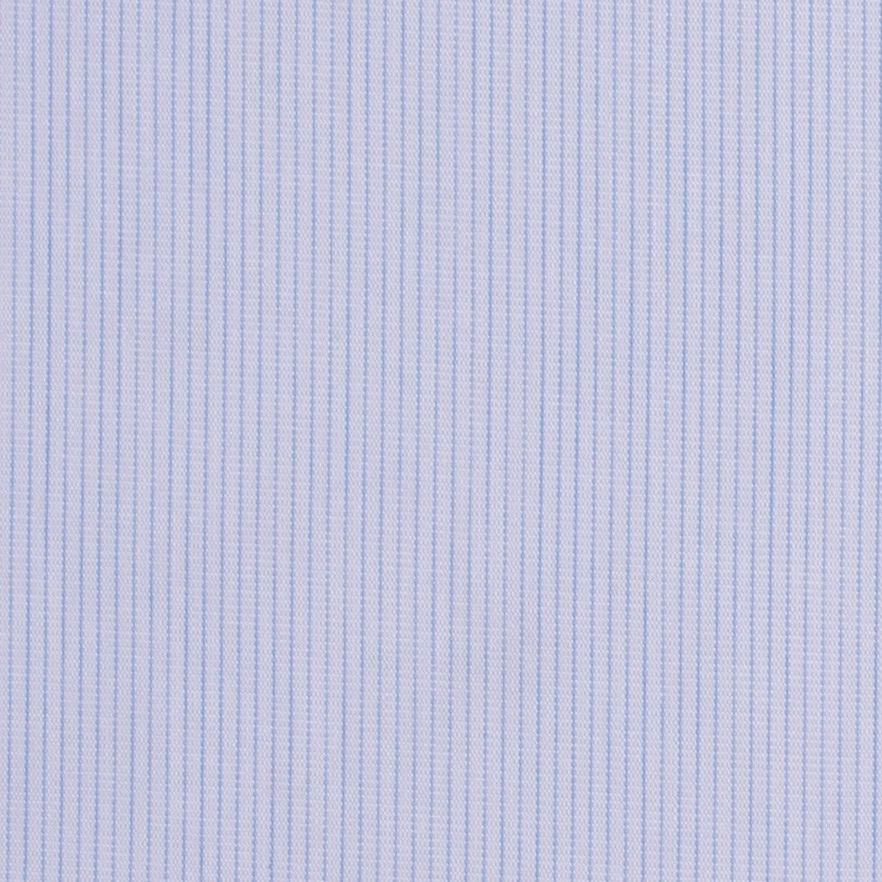 Blue Pinstripe 100% Cotton Shirting
