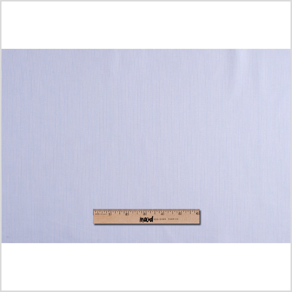 Blue Pinstripe 100% Cotton Shirting