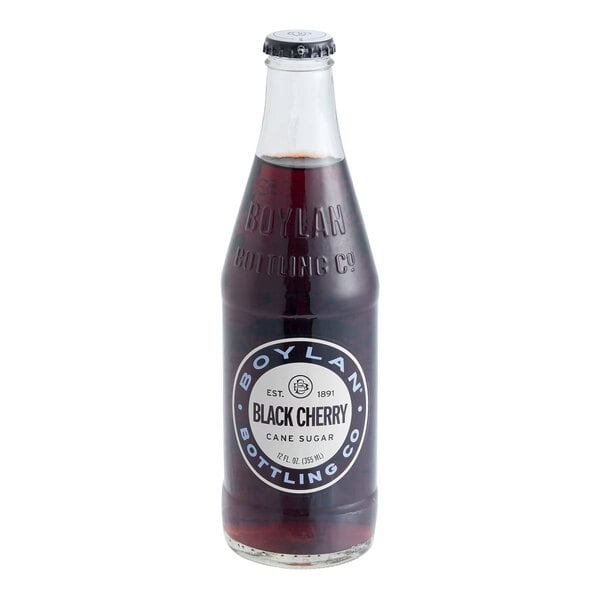Boylan Bottling Co. 12 fl. oz. Black Cherry Soda - 24/Case