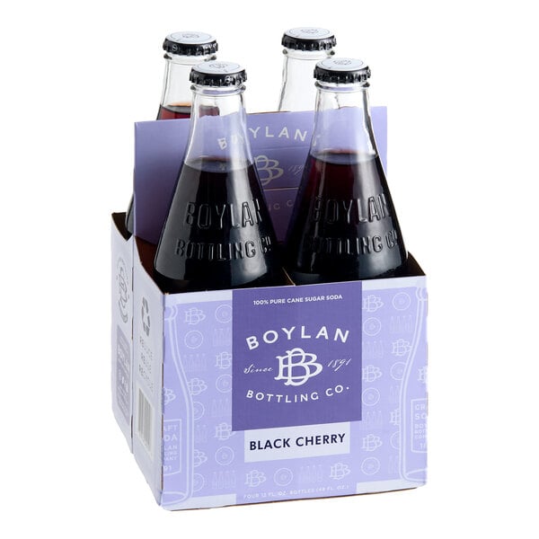 Boylan Bottling Co. 12 fl. oz. Black Cherry Soda - 24/Case