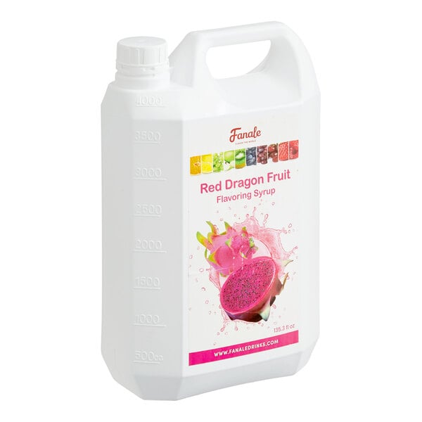 Fanale Red Dragon Fruit Concentrated Syrup 135.3 fl. oz. - 4/Case