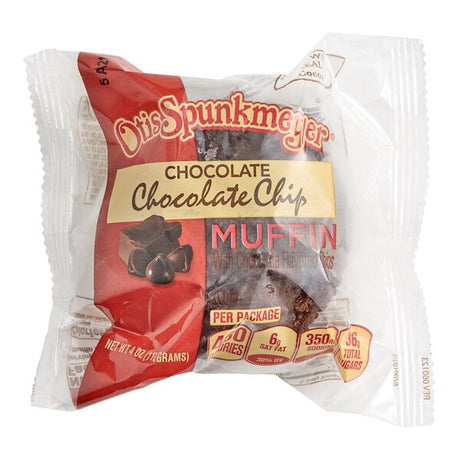 Otis Spunkmeyer Individually Wrapped Double Chocolate Muffin 4 oz. - 48/Case