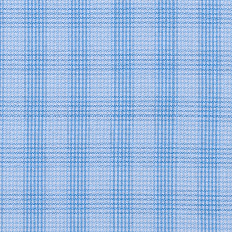 Blue Checkered Cotton Shirting
