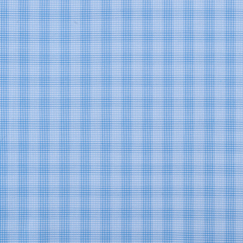 Blue Checkered Cotton Shirting
