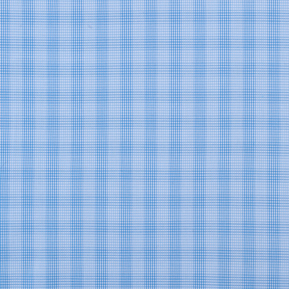 Blue Checkered Cotton Shirting